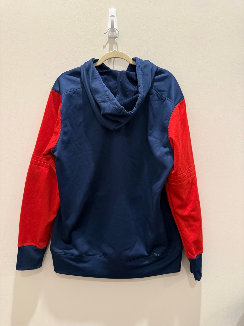 Atlanta Braves Hoodie Sweatshirt Mens L Blue MLB Baseball Nike Therma Fit - Picture 4 of 4
